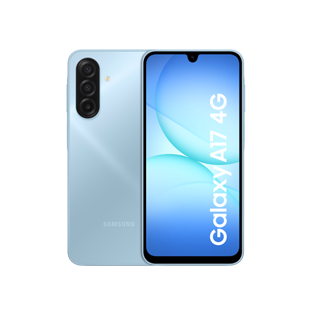 Samsung | Galaxy | A17 | Blue | 6.7 " | Super AMOLED | 1080 x 2340 pixels | Mediatek | Helio G99 | Internal RAM 4 GB | 128 GB | Dual SIM | MicroSD | 3G | 4G | Main camera resolution 50 MP | Secondary camera resolution...