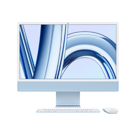 Apple iMac 24” 4.5K Retina, Apple M4 10C CPU, 10C GPU/24GB/512GB SSD/Blue/RUS | Apple