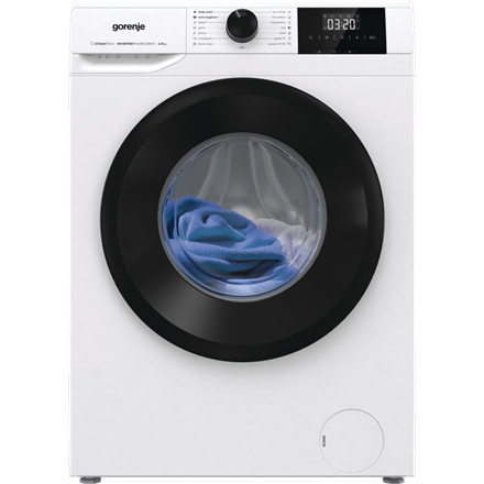Gorenje | Washing Machine | W3NGPI62SBS | Energy efficiency class B | Front loading | Washing capacity 6 kg | 1200 RPM | Depth 47 cm | Width 60 cm | LCD | Steam function