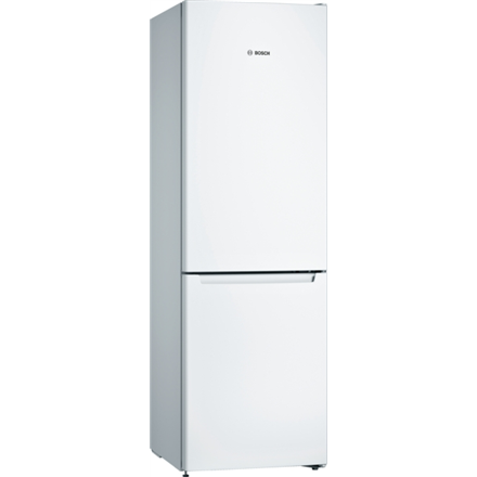 Bosch | Refrigerator | KGN36NWEA | Energy efficiency class E | Free standing | Combi | Height 186 cm | No Frost system | Fridge net capacity 216 L | Freezer net capacity 89 L | 42 dB | White