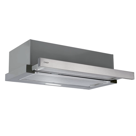 Candy Hood | CBT625/2X/1 | Telescopic | Energy efficiency class B | Width 60 cm | 332 m³/h | Mechanical | LED | Stainless steel