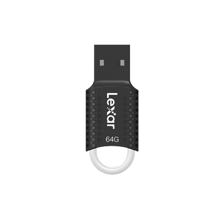 Lexar | USB Flash Drive | JumpDrive V40 | 64 GB | USB Type-A | Black