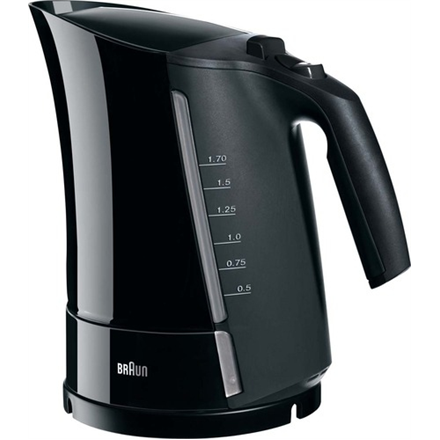 Braun | Kettle | WK 300 | Standard | 2200 W | 1.7 L | Plastic | 360° rotational base | Black