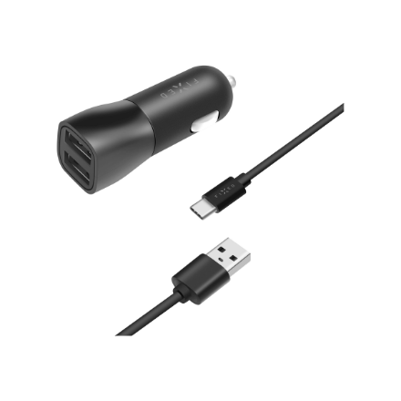 Fixed | Car Charger | Dual USB Cable