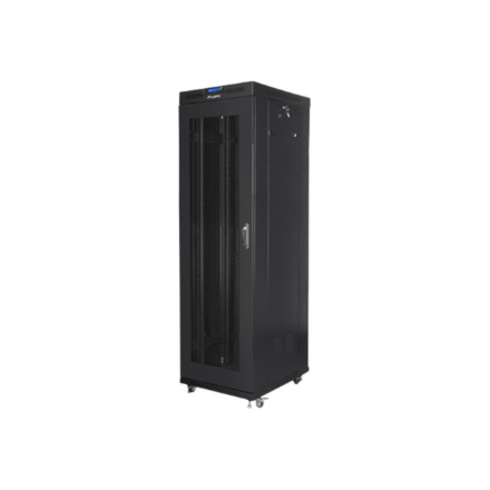 Lanberg | Rack cabinet 19" free-standing 42U/600x800 (flat pack) with mesh door, LCD | FF01-6842-23BL | Black