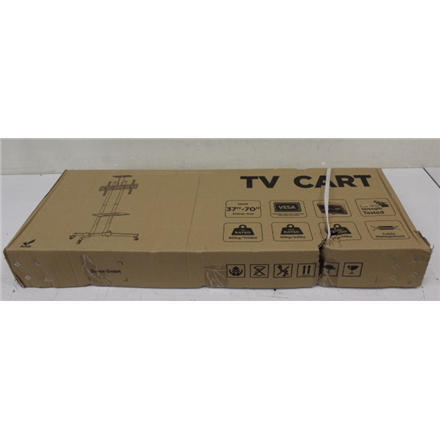 SALE OUT. Sunne 37-70", Fixed height | SALE OUT. Sunne Floor stand | S112 multifunctional Mobile TV cart | Tilt | 37-70 " | DAMAGED PACKAGING | Black