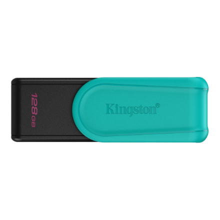 Kingston USB Flash Drive | DataTraveler Exodia S | 128 GB | USB Type-A | Black/Turquoise