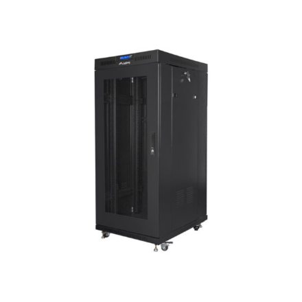 Lanberg | Rack cabinet 19" free-standing 27U/600x600 (flat pack) with mesh door, LCD | FF01-6627-23BL | Black