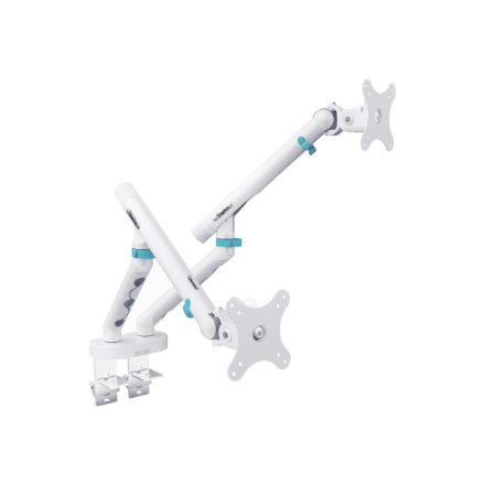 Digitus Desk Mount | Tilt, rotation, pivot | Dual design monitor mount, 2x 35", 2x 10 kg | 35 " | Maximum weight (capacity) 20 kg | White
