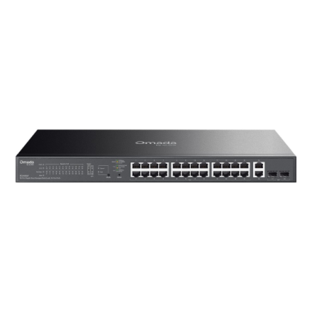 TP-Link Omada 28-Port Gigabit Easy Managed Switch with 24-Port PoE+ | TP-LINK