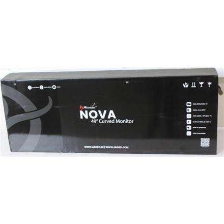 SALE OUT. Arozzi Nova 49" VA, 165Hz - White | SALE OUT. Arozzi | Nova | 49 " | VA | 32:9 | 165 Hz | 4 ms | 5120 x 1440 pixels | 350 cd/m² | HDMI ports quantity 2 | White | Warranty 24 month(s) | DAMAGED PACKAGING, USE...