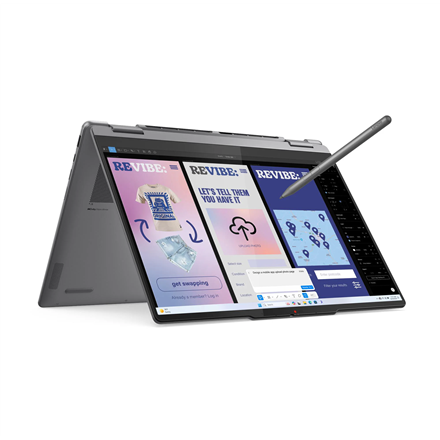 Lenovo- Yoga 7 2-in-1 14ILL10 Intel | Luna Grey | 14 " | OLED | Touchscreen | WUXGA | 1920 x 1200 pixels | Intel Core Ultra 7 | 256V | 16 GB | Soldered LPDDR5X | Solid-state drive capacity 512 GB | Intel Arc Graphics...