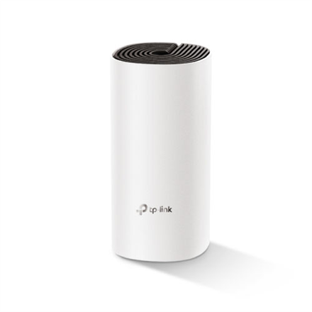TP-LINK | Whole Home Mesh Wi-Fi System | Deco E4 (1-pack) | 802.11ac | 867+300 Mbit/s | 10/100 Mbit/s | Ethernet LAN (RJ-45) ports 2 | Mesh Support Yes | MU-MiMO Yes | No mobile broadband | Antenna type 2xInternal