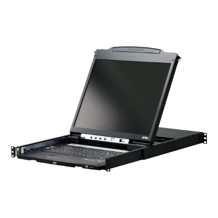Aten | PS/2-USB VGA Dual Rail 19" LCD Console with USB Peripheral Support | CL5800N