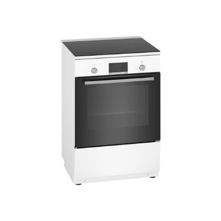 Bosch | Cooker | HLN39A020 | Hob type Induction | Oven type Electric | White | Width 60 cm | Depth 60 cm | Grilling | LED | Energy efficiency class A | 66 L