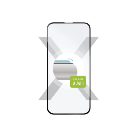 Fixed Screen Protector | Apple | iPhone 16 | Tempered Glass | Black | Full Cover 2.5D