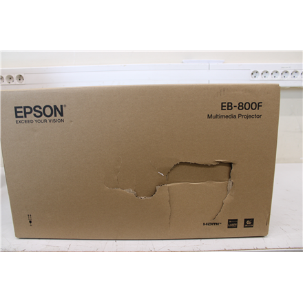 SALE OUT. Epson EB-800F 3LCD Projector /16:9/5000Lm/2500000:1, White | SALE OUT. Epson | EB-800F | Full HD (1920x1080) | 5000 ANSI lumens | White | Lamp warranty 12 month(s) | DAMAGED PACKAGING