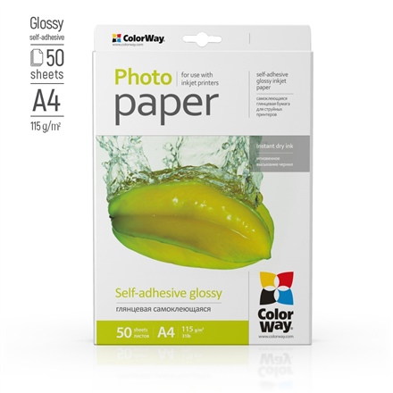 Self-adhesive Photo Paper | Glossy | 115-80 g/m² | A4