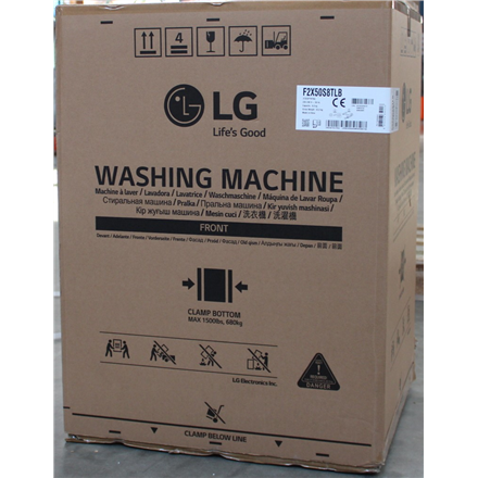 SALE OUT. LG F2X50S8TLB Washing Machine, Front Load, Capacity 8 kg, Spin speed 1200 rpm, White | SALE OUT. | LG Washing machine | F2X50S8TLB | Energy efficiency class A | Front loading | Washing capacity 8 kg | 1200 R...