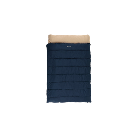 Outwell Contour Lux Deep Blue | Sleeping Bag | 220 x 145 cm | Temperature -22 to 12 °C | Both Side Zipper