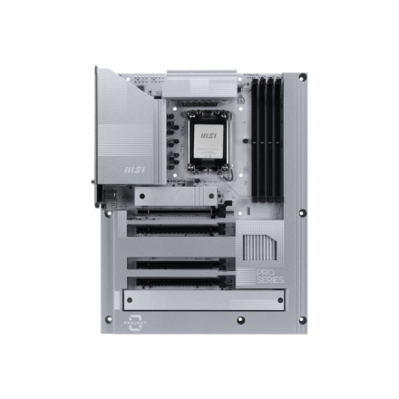 MSI PRO Z890-S WIFI PZ | Processor family Intel | Processor socket LGA1851 | DDR5 | Supported hard disk drive interfaces SATA, M.2 | Number of SATA connectors 4