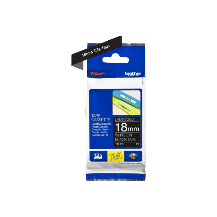 Brother TZ-E345 18mm White on Black P-Touch Label | Brother