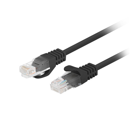 Lanberg | Patchcord CAT.5E UTP Fluke Passed | PCU5-10CC-0025-BK | 0.25 m | Black