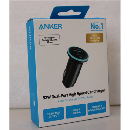 SALE OUT. Anker 325 Car Charger 1A/1C PD 53W with PPS | SALE OUT. Anker Car Charger 1A/1C PD 53W with PPS | A2735G11 | DEMO
