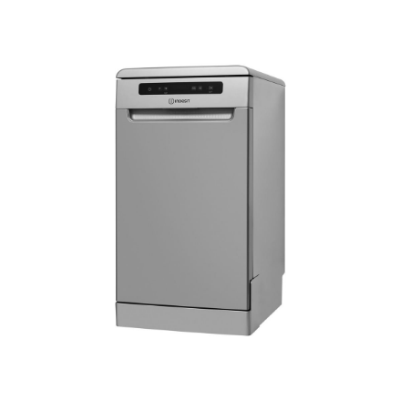 INDESIT Dishwasher | DSFO 3T224 C S | Free standing | Width 45 cm | Number of place settings 10 | Number of programs 9 | Energy efficiency class E | Display | Silver