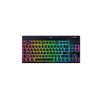 Razer | BlackWidow V4 Low-Profile HyperSpeed | Keyboard | Wireless | US | Bluetooth | Green Switches | Black