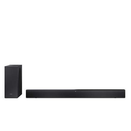 Sharp 2.1 Dolby Atmos/DTS Virtual:X Soundbar with Slim Wireless Subwoofer | HT-SBW310 | 330 W | Bluetooth | Wireless connection | Black