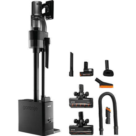 Gorenje Vacuum cleaner | SVC296749NEBL | Cordless operating | Handstick 2in1 | 550 W | 29.6 V | Anthracite | Operating time (max) 60 min