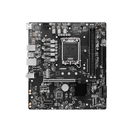 MSI PRO B760M-B DDR4 | Processor family Intel | Processor socket LGA1700 | DDR4 | Supported hard disk drive interfaces SATA, M.2 | Number of SATA connectors 4