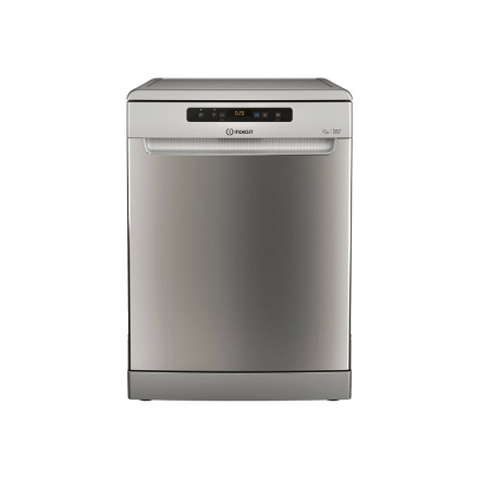 INDESIT Dishwasher | D2F HD624 AS | Free standing | Width 60 cm | Number of place settings 14 | Number of programs 9 | Energy efficiency class E | Display | Silver