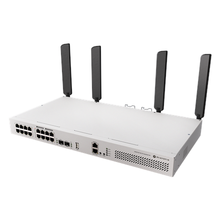 MikroTik | Cloud Router Switch with RouterOS L5 Rackmount Case | CRS418-8P-8G-2S+5axQ2axQ-RM