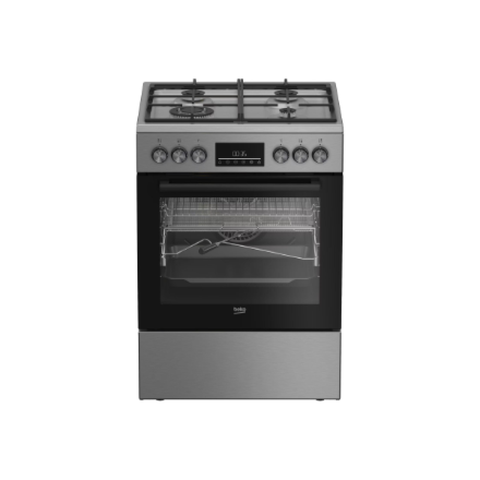 Beko FBMA61330GXDTN Cooker, Gas hob, Electric oven, Width 60 cm, Silver | BEKO