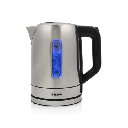 Tristar | Kettle | WK-1344 | Electric | 2200 W | 1.7 L | Stainless steel | 360° rotational base | Silver