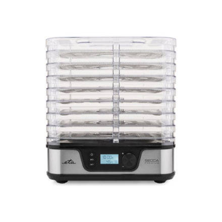 ETA Food dryer | ETA930190000 Secca Premium | Power 380 W | Number of trays 8 | Temperature control | Integrated timer | Silver