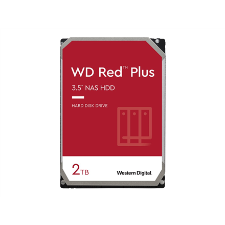 Western Digital | Red Plus NAS Hard Drive | WD20EFPX | 5400 RPM | 2000 GB