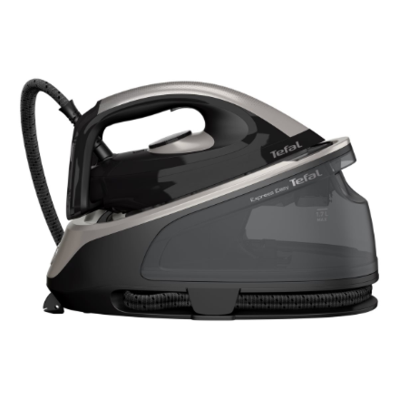 TEFAL Steam Station | SV6140 Express Easy | 2200 W | 1.7 L | 6 bar | Auto power off | Vertical steam function | Calc-clean function | Black/Steel Grey