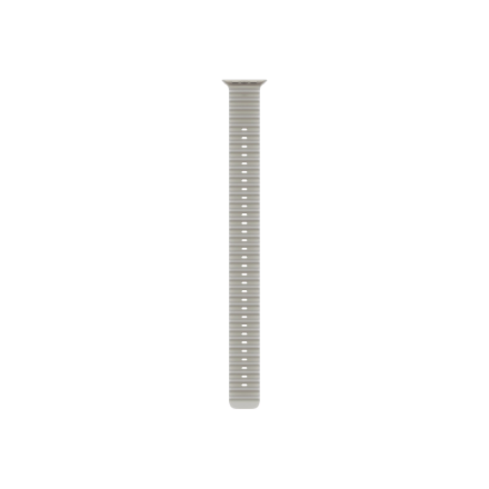 APPLE 49mm Translucent Grey Ocean Band Extension - Natural Titanium Finish | Apple