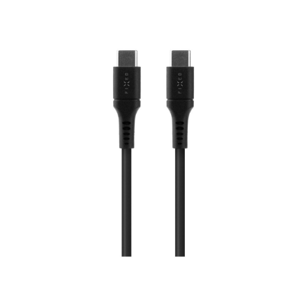Fixed | Liquid Silicone Cable USB-C/USB-C, 1.2m, 60W | FIXDLS-CC12-BK