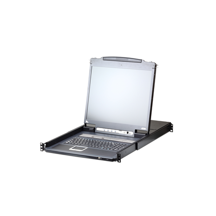 Aten | KVM over IP Switch with Daisy-Chain Port and USB Peripheral Support | CL5708IN 8-Port PS/2-USB VGA 19" LCD KVM