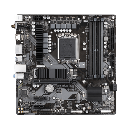 Gigabyte | B760M DS3H AX DDR4 1.0 M/B | Processor family Intel | Processor socket LGA1700 | DDR4 DIMM | Memory slots 4 | Supported hard disk drive interfaces SATA, M.2 | Number of SATA connectors 4 | Chipset Intel B76...