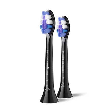 Philips Replacement brush heads | HX6052/88 Sonicare Sensitive | Heads | For adults | Number of brush heads included 2 | Black