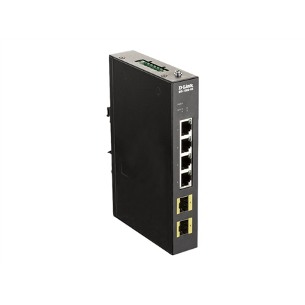 D-Link DIS-100G-6S Switch L2 Unmanaged Industrial, 4x10/100/1000Base-T ports, Steel case | D-Link