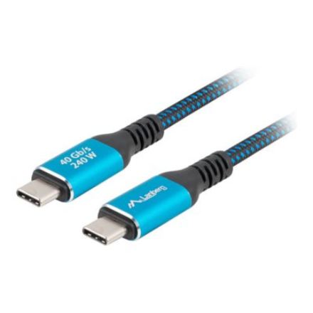 Lanberg | USB-C M/M 4.0 CABLE 240W 8K 60HZ | CA-CMCM-45CU-0015-BK