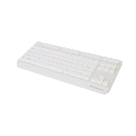 Genesis | THOR 230 | Mechanical Gaming Keyboard | Wireless | US | Outemu Red | White