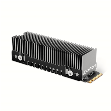 AXAGON Aluminum passive cooler for single and double-sided M.2 SSDs size 2280, height 24 mm | CLR-M2XT