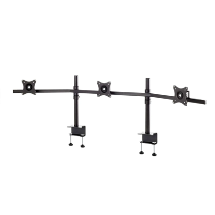 EDBAK Desk Mount | SV11 desk mount for three monitors | Height adjustment, tilt | 19-27 " | Black